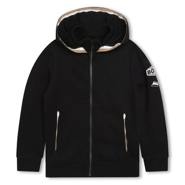 Sudadera BOSS negra para niño y adolescente